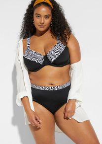 Minimizer-Bikini mit gepolsterten Tr&auml;gern (2-tlg.Set), schwarz, Gr&ouml;&szlig;e 38E (75), bonprix