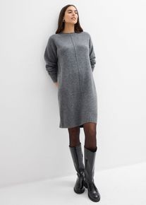 Strickkleid, grau, Größe 40/42 (M), bonprix