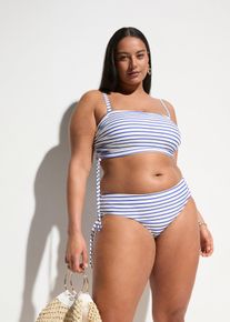 Bandeau-Bikini mit abnehmbaren Trägern (2-tlg.Set), weiß, Größe 50, bonprix