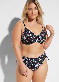 Minimizer-Bikini mit Bindebändern (2-tlg.Set), schwarz, Größe 44C (85), bonprix