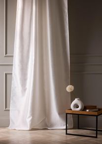 Vorhang mit leichtem Glanzeffekt auch in extralang (1er Pack), beige, Gr&ouml;&szlig;e 145x135 cm, bonprix