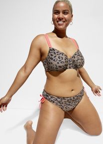 Bügel-Bikini mit Bindebändern (2-tlg.Set), braun, Größe 44D (85), bonprix