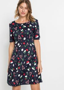 Minikleid in A-Linie, blau, Größe 36/38 (S), bonprix