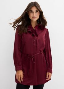 Umstands-Bluse aus weichem Satin, rot, Größe 44, Viskose, bonprix