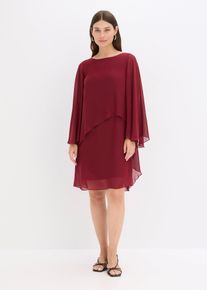Minikleid aus feinem Chiffon, rot, Größe 36, bonprix