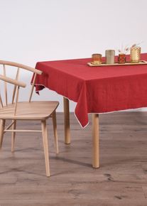 Bio Baumwoll Tischdecke, rot, Gr&ouml;&szlig;e 180x140 cm, 100% Baumwolle, bonprix