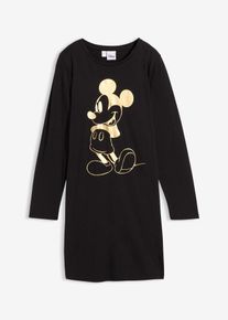 Disney Mickey Mouse Nachthemd, schwarz, Größe 128/134, mit Baumwolle, bonprix