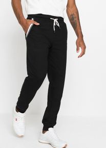 Jogginghose aus reiner Baumwolle, schwarz, Größe 44/46 (S), 100% Baumwolle, bonprix