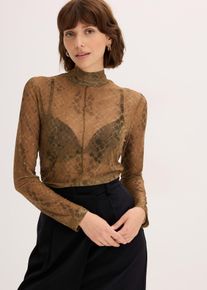 Langarmshirt, gr&uuml;n, Gr&ouml;&szlig;e 48/50 (XL), bonprix