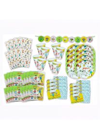maskworld Pippi Langstrumpf – Partybox, 49-teilig