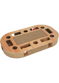 KERBL Pet Ovalo Katzenkratzbrett, 52x31x8,5cm, CatNip