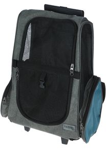 KERBL Pet Vacation Trolley, 41x26x55/103cm, grau/blau