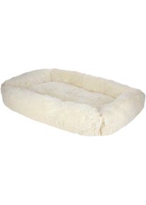 KERBL Pet Fluffy Kuschelbett, creme, 80x60cm