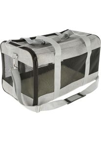 KERBL Pet Casual Tragetasche, grau, 52x31x31cm