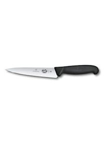 Victorinox Linea Fibrox, coltello da cucina, lama dritta da 15 cm, manico nero.