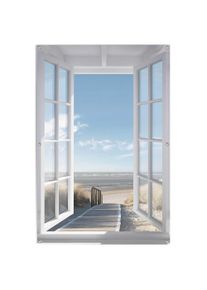 Reinders! Poster Uitzicht op de Noordzee Outdoor voor tuin of balkon landschappen blauw