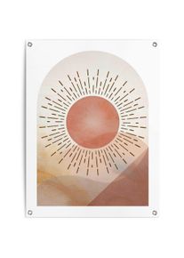 Reinders! Poster Zonnegeel Outdoor voor tuin of balkon deurposters bruin