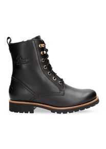 Panama Jack Veterschoenen FARA TRAV B3 Veterenkellaars, boots, blokhak met gripvaste profielzool dames veterlaarsjes maat 38 zwart