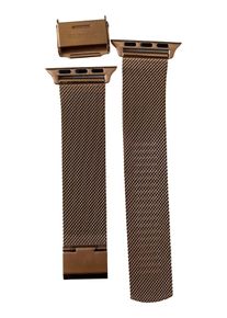 FULLMOSA Apple Watch Series 7 38mm Smartwatch Armband Milanese Gold 2.5cm