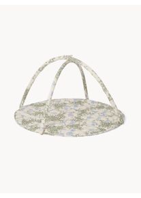 Garbo&Friends Podložka na hranie s oblúkom Plumbago Biela, Zelená Bavlna Ø 90 x V 65 cm