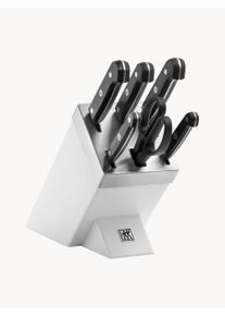 Zwilling Set de cuchillos Gourmet, 7 pzas. Negro, Plateado Metal, Madera maciza, Madera Set de diferentes tamaños