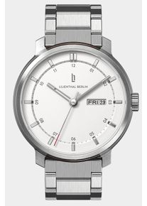 Men's Automatic Watch &ndash; Silver White - Brushed Steel Case, Sapphire Glass, Metal Bracelet - 42h Power Reserve, 42mm , Japanese Automatic Movement -