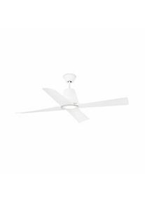 FARO Ventilador de teto DC branco LED TYPHOON M