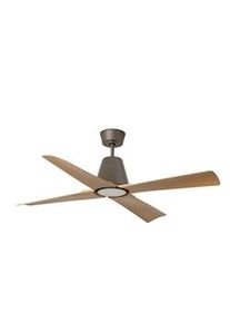 FARO TYPHOON M LED Ventilador LED castanho/madeira