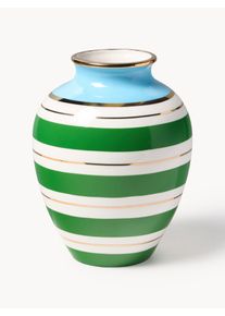 Jonathan Adler Vas i Porslin Portofino Grön KIna Ø 21 x H 27 cm