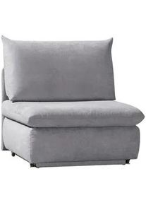 Novel Schlafsessel , Hellgrau , Textil , Uni , 90x89x83 cm , Stoffauswahl, Liegefunktion , Wohnzimmer, Sofas & Couches, Schlafsofas, Schlafsessel