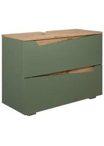 VICCO Waschbeckenunterschrank Marelle Grün/Artisan 80 x 57.5 cm mit 2 Schubladen , Holzwerkstoff , Rechteckig , 80x57.5x35 cm , Badezimmer, Badezimmerschränke, Waschbeckenunterschränke