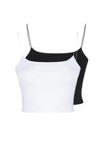 Trendyol Top Női fekete, fehér , Méret M