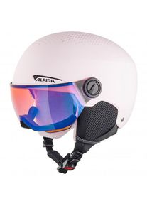 Alpina Kid's Zupo Visor Quattroflex Mirror Lite S2 Ski helmet Kids (54-58 cm, white)