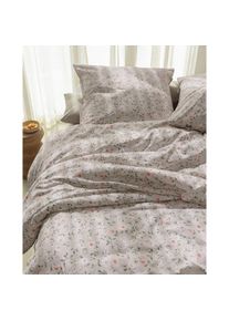 Irisette, Bettw&auml;sche &raquo;Tokio 8567&laquo; 2 Stk. tlg. seidiger Glanz, besonders weich und hautschmeichelnd, natur, Mako-Satin, Obermaterial: 100% Baumwolle, B