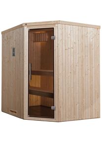 Weka, Sauna &raquo;Varberg&laquo; Set, 7, 5 kW Bio-Ofen mit digitaler Steuerung, natur, Bio-Ofen, natur