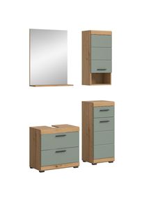 Inosign , Badmöbel-Set »Siena, 4 teilig, bestehend aus:« Set, TOPSELLER!, 3 Stk. tlg. Waschbeckenunterschrank, Spiegel, Unterschrank, Hängeschrank...