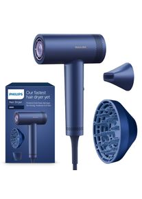 Philips, Haartrockner &raquo;Series 8000 BHD839/10&laquo; 1.400 W 2 Aufs&auml;tze mit ThermoShield Technologie, 4 Hitze- und 3 Geschwindigkeitsstufen, Meeresblau, 