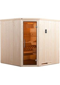 Weka, Sauna &raquo;Varberg&laquo; Set, 7, 5 kW Bio-Ofen mit digitaler Steuerung, natur, Bio-Ofen, natur