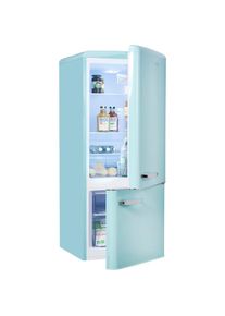 Amica, K&uuml;hl-/Gefrierkombination &raquo;KGCR 384 150 T&laquo; 145 cm hoch 55 cm breit, t&uuml;rkisblau, LED-Innenbeleuchtung