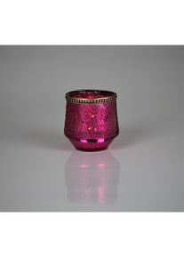 AM Design , Windlicht »aus Glas« 4er Set, BxH: 8x8 cm , Pink
