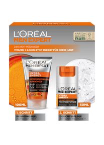 L'Or&eacute;al L'OR&Eacute;AL PARIS MEN EXPERT, Damen, Gesichtspflege-Set &raquo;Hydra Energy Geschenkset&laquo; mit Vitamin C, transparent, transparent, Hautpflege von L'Or&eacute;al Paris 
