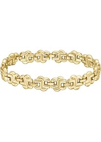 BOSS , Armband »DOUBLE B STRAND, 1580740, 1580741« , gelbgoldfarben , 17 cm , BOSS Schmuck - Damenarmschmuck