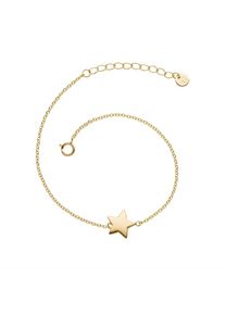 Glanzst&uuml;cke M&uuml;nchen Glanzst&uuml;cke M&uuml;nchen, Damen, Gliederarmband &raquo;F706&laquo; aus Sterling Silber, gelbgold, gelbgold, Verspieltes Sternen-Armband