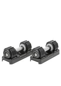 Half Human , Hantel-Set »Verstellbares Hantel-Set 2x5 kg« 10 kg Set, 2 Stk. tlg. Gewicht pro Hantel beträgt 5 kg , schwarz