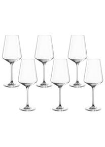 Leonardo, Wei&szlig;weinglas &raquo;PUCCINI&laquo; 560 ml, 6-teilig, klar, Kristallglas, &Oslash; 6,4 cm x 31 cm, klar