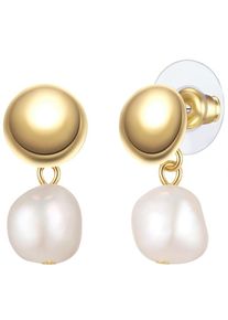 Yokoamii, Damen, Paar Ohrh&auml;nger &raquo;Set: Y515&laquo; mit S&uuml;&szlig;wasser-Zuchtperle, wei&szlig;, wei&szlig;, Modeschmuck-Ohrh&auml;nger f&uuml;r Damen