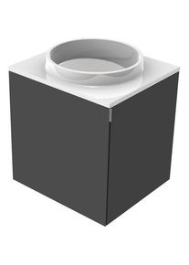 Emco, Waschbecken, Evo 450 G&auml;stewaschtisch, schwarz, 450x450x508mm, 9582275 (450 mm, 450 mm)