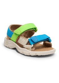 bisgaard , Kinder , Sandale »nico« mit robuster EVA Innensohle , hellblau lime natur , 31 , 31 , Trekking Sandale in colorblocking Design