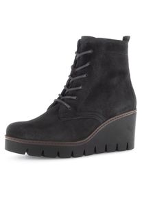 Gabor , Stiefelette , Keilabsatz, Schnürboots, Keilstiefelette, Best Fitting-Ausstattung , schwarz , 41 , 41 , Schnürstiefelette mit modischer...