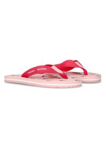 Tommy Hilfiger , Kinder,Jugendliche , Zehentrenner , Slides, Sommerschuh zum Schlupfen , rosa-pink , 35 , 35 , Zehentrenner von Tommy Hilfiger mit...